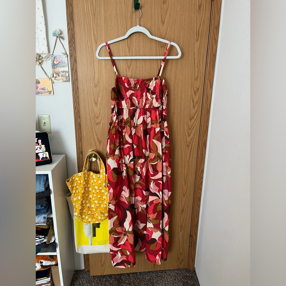 a new day | NWOT bright patterned maxi dress